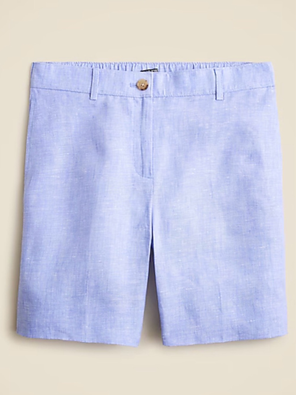 Never worn: J. Crew 6” Harbor Linen Shorts in French Blue